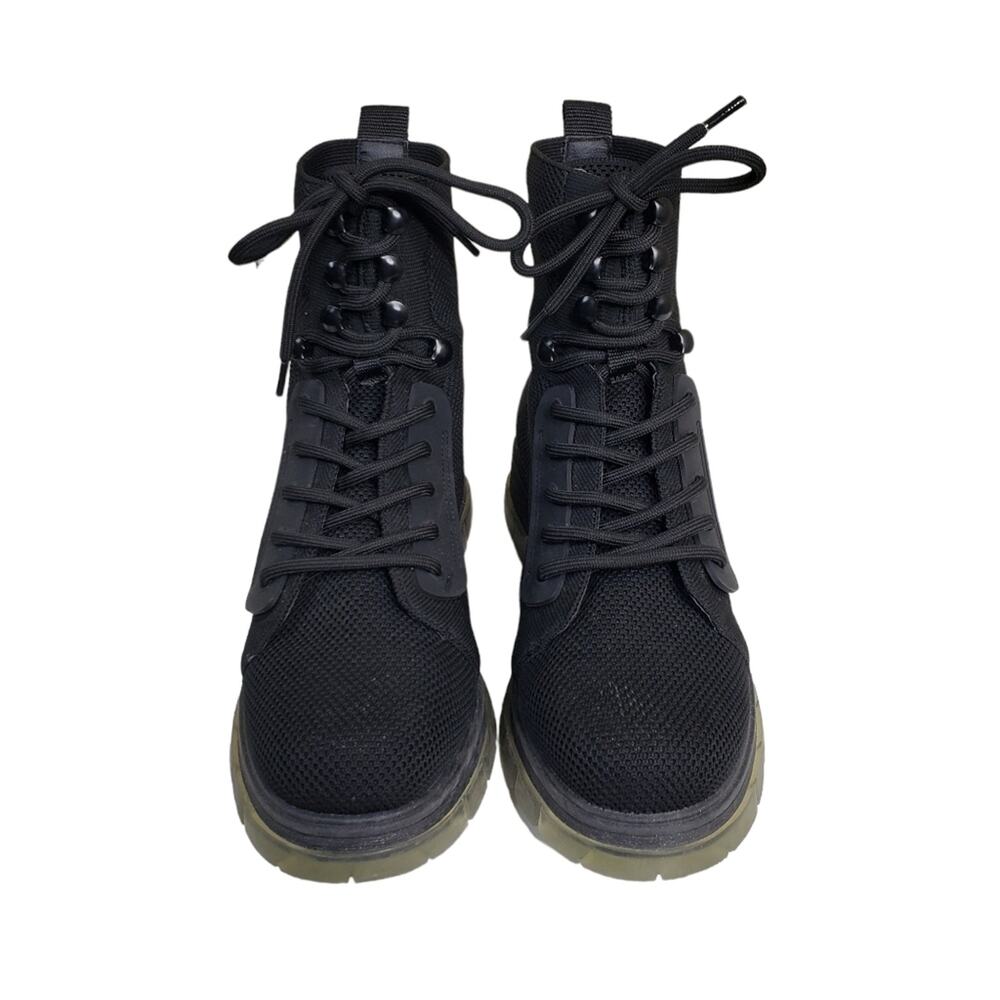 MIA Womens 6 Simon Black Lace Up Combat Bootie - Picture 4 of 9